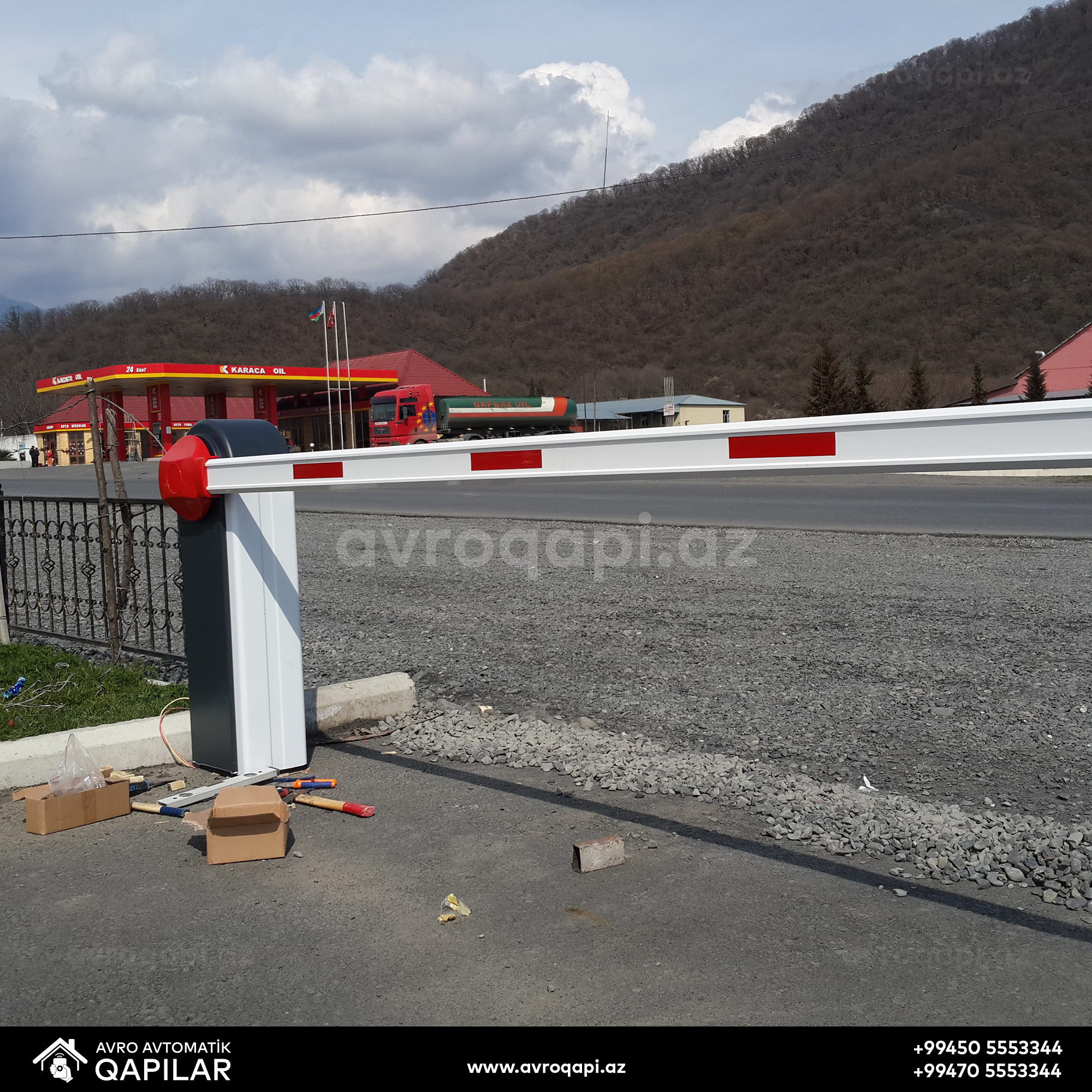 Şirkətimiz tərəfindən müxtəlif yerlərdə quraşdırılan şlaqbaumlar.